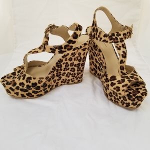 I.N.C leopard platform sandals